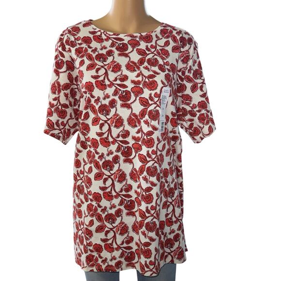 croft & barrow Tops - CROFT & BARROW MULTICOLOR WOMEN'S THE CLASSIC CREWNECK SHORT SLEEVE TEE SZ/ 3X